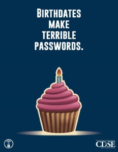 Birthdates are not good passwords