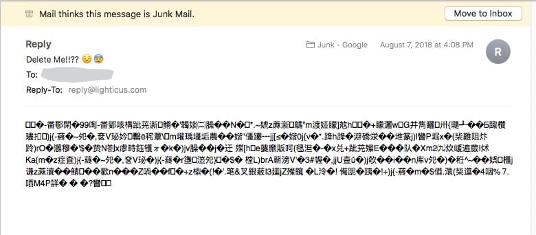junk mail sample
