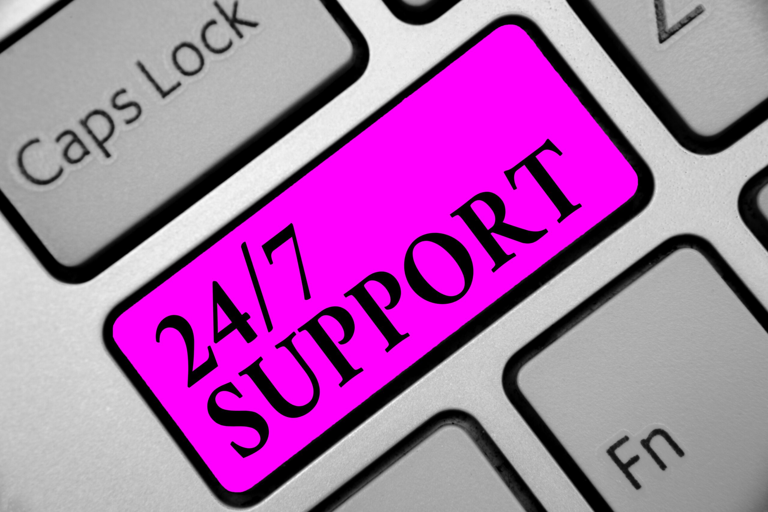 24/7 support key