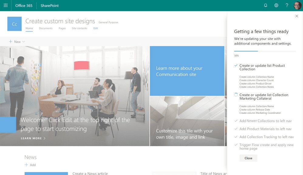 sharepoint screenshot